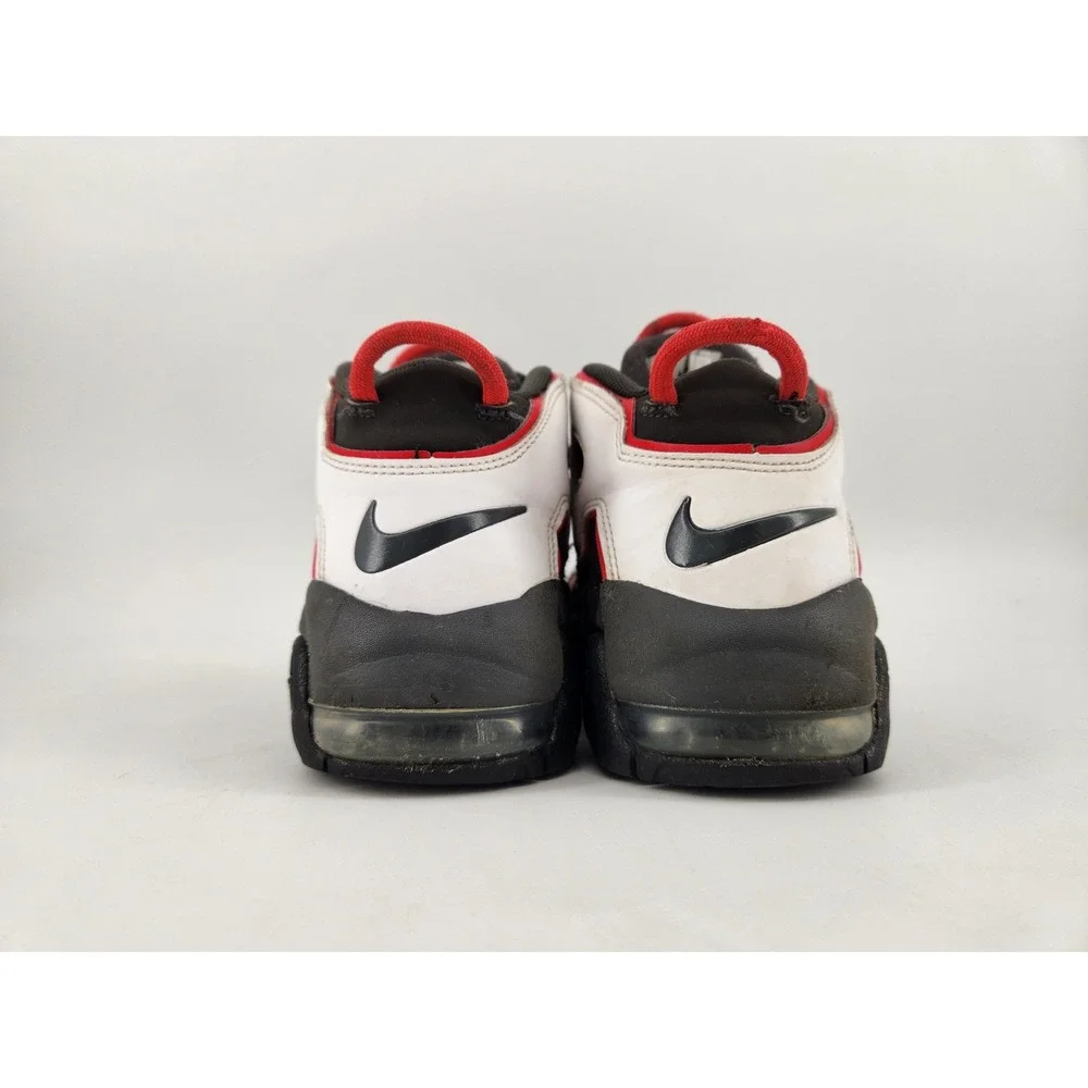 Nike Air More Uptempo Youth 2.5Y Black White Red DH9723-200 Basketball Shoes